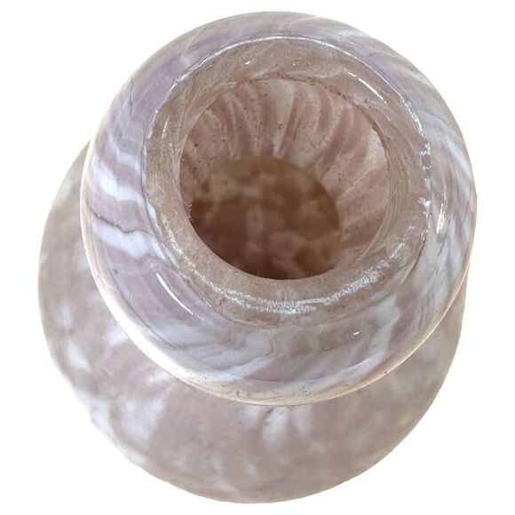 Blown Glass Pink Marble Mini Vase 4.5 inches - Picture 5 of 5